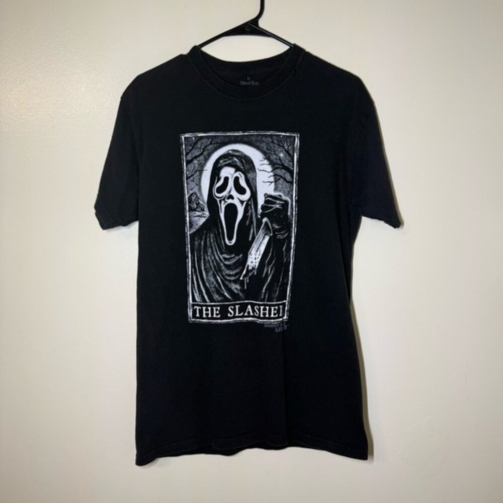 Ghost Face The Slasher Black Graphic Tee